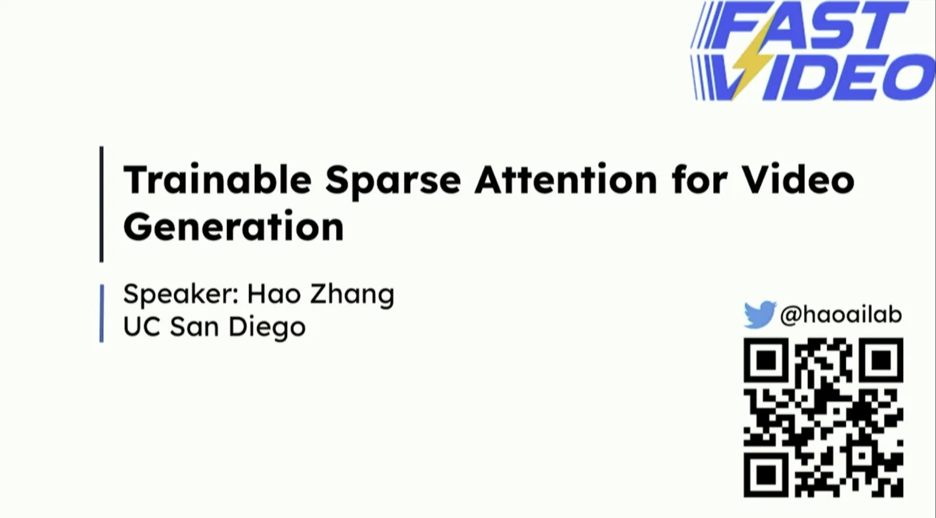 Talk at Workshop on Next Practices in Video Generation and Evaluation @ NeurIPS 2025 12/2025